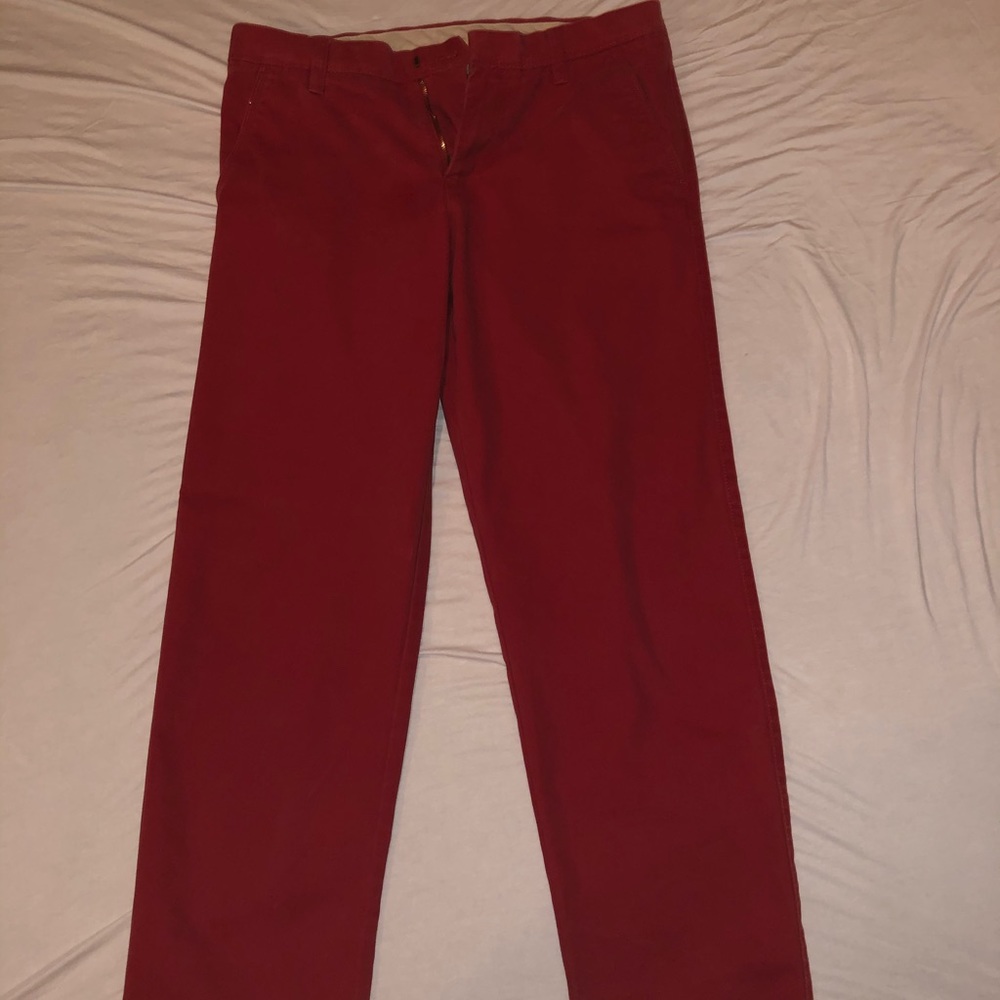MENS RED PANTS SZ 30/30